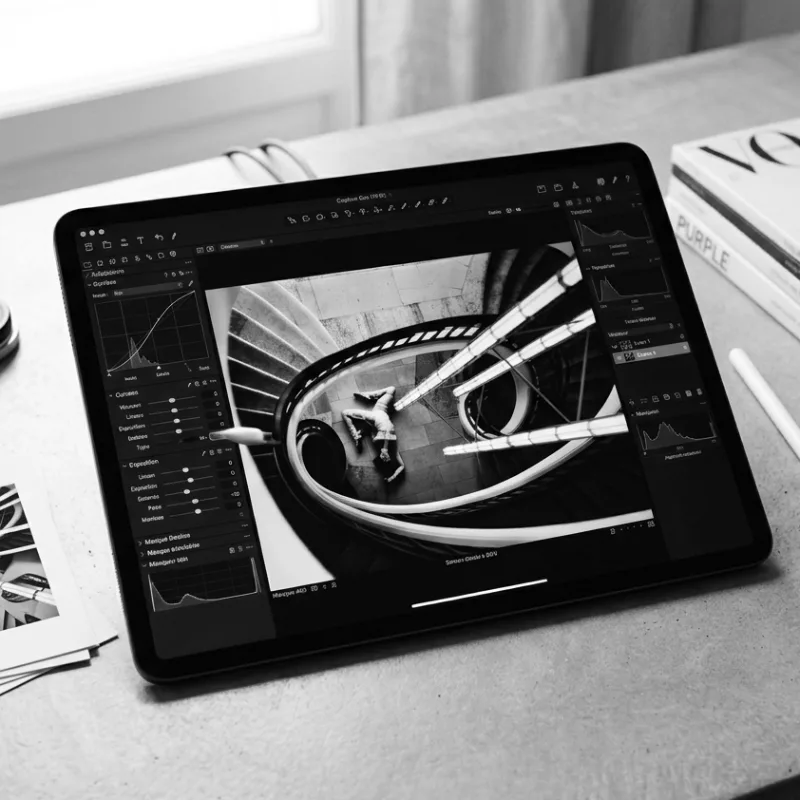 Sélection et retouche des images finales, dernière étape de la direction artistique HENLAW Paris